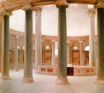 威爾漢姆 哈莫脩依 Inside of the Church of Santo Stefano Rotondo, Rome 威爾漢姆 哈莫脩依 Inside of the Church of Santo Stefano Rotondo, Rome